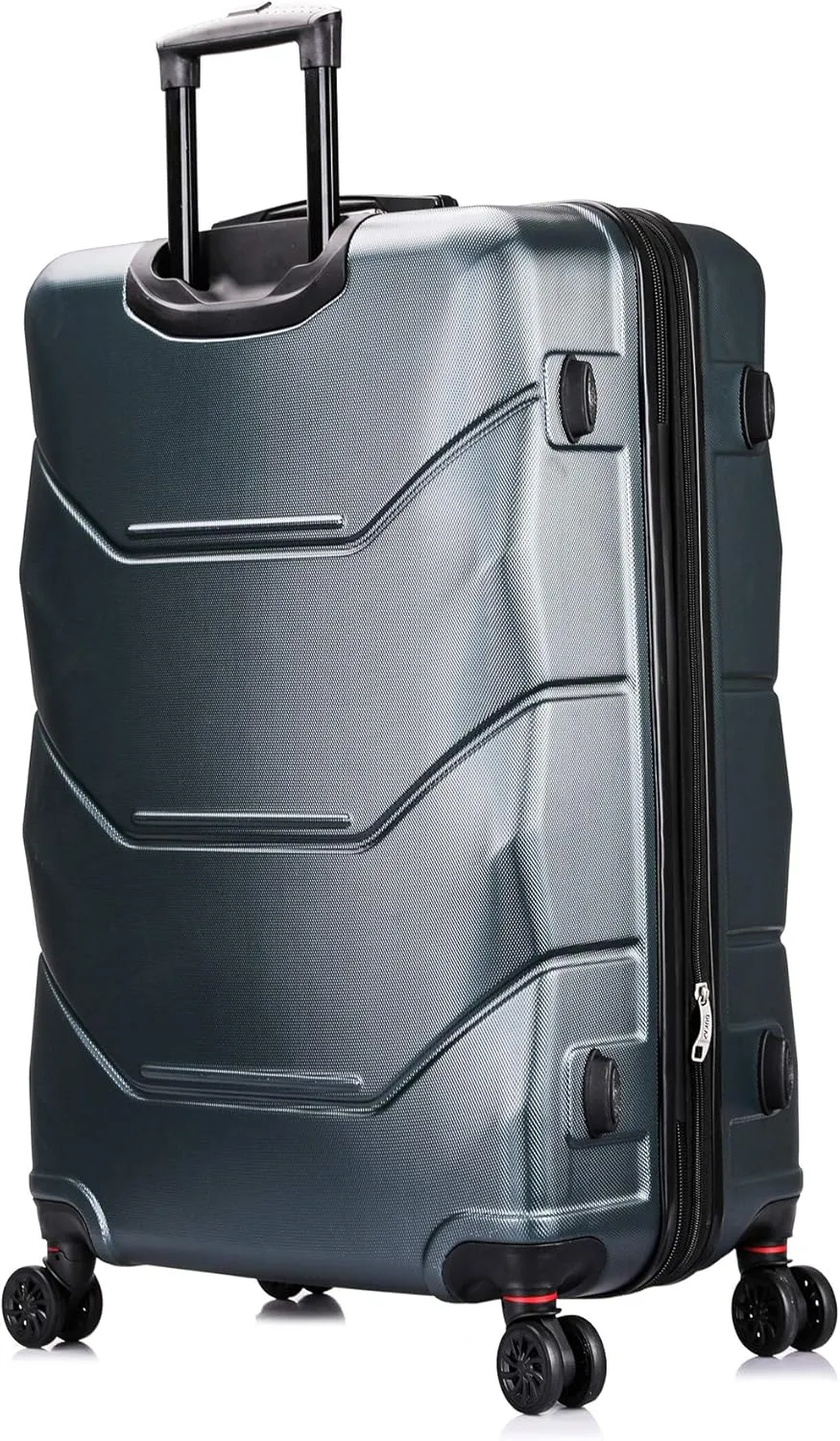 DUKAP ZONIX Luggage with Spinner Wheels | Durable Lightweight Hardside Suitcase, Spacious Travel Bag with Handle and Trolley | 30 Inch Large Checked Luggage | Green