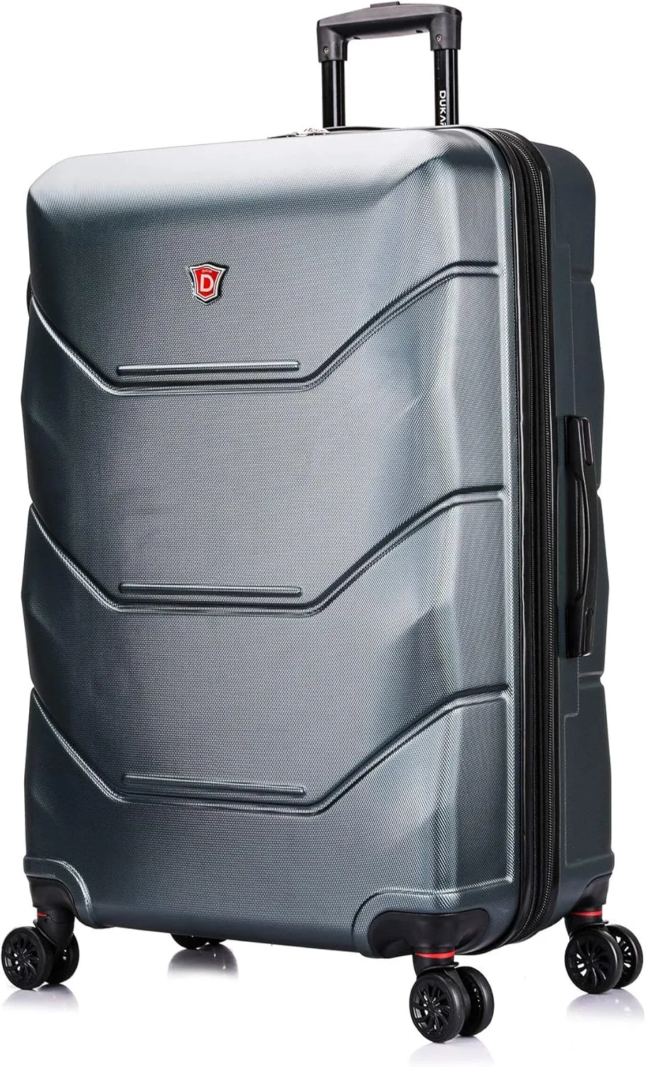 DUKAP ZONIX Luggage with Spinner Wheels | Durable Lightweight Hardside Suitcase, Spacious Travel Bag with Handle and Trolley | 30 Inch Large Checked Luggage | Green