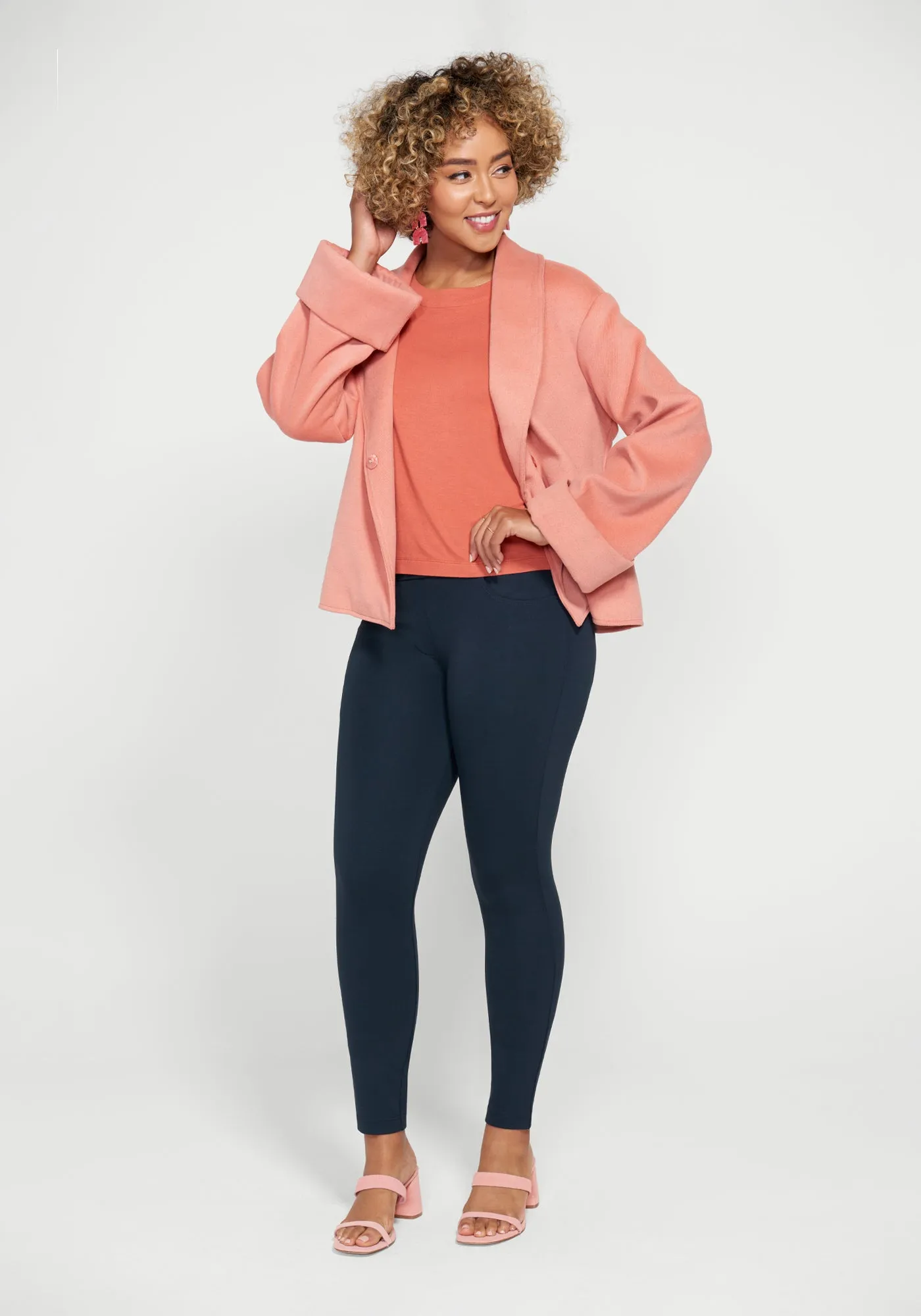 Essential Scoop Long Sleeve (Burnished Coral)