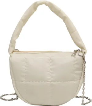 Fabric Tote Bags for Women Small Tote Hobo Shoulder Bag Crossbody Bags Chain Bag Satchel Bag for Work Travel, One Color, One Size
