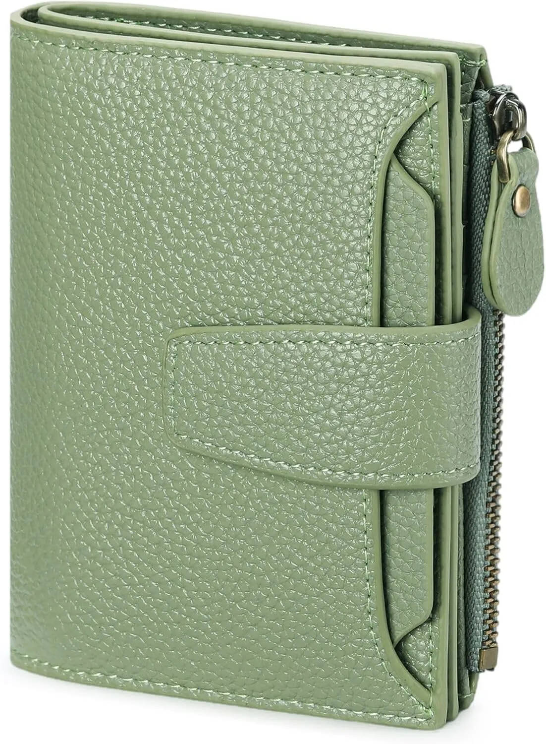 FALAN MULE Small Wallet for Women Leather Bifold Compact RFID Blocking Small Womens Wallet