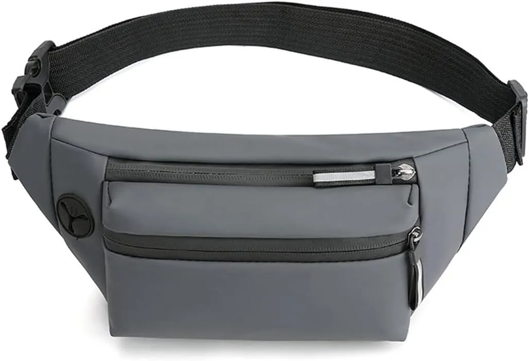 Fanny Pack Waterproof Waist Bag Fashion Chest Bag Outdoor Sports Messenger Bags Leisure Travel Men's Waist Bags (B)