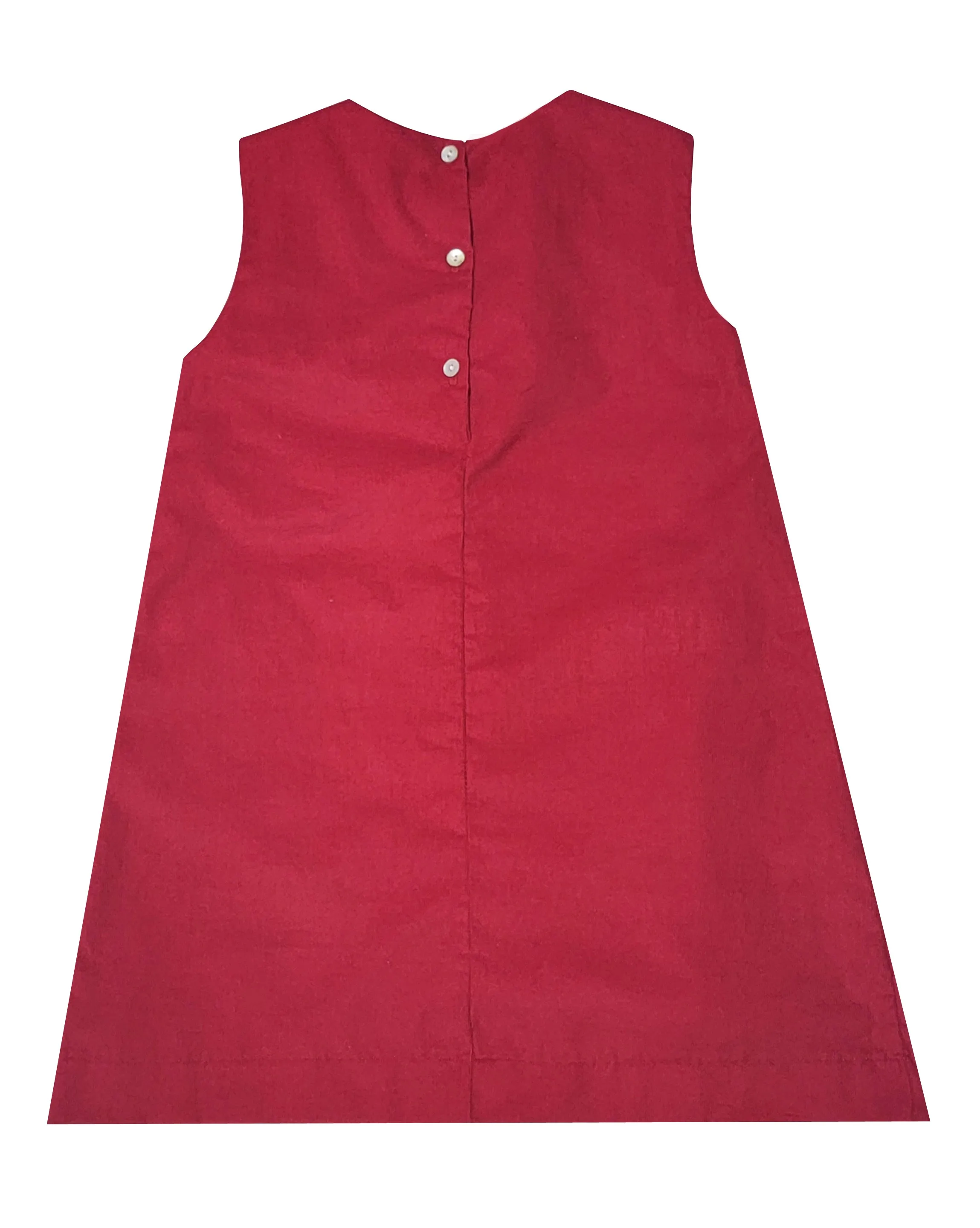 Girl's "Red Christmas" Corduroy Jumper