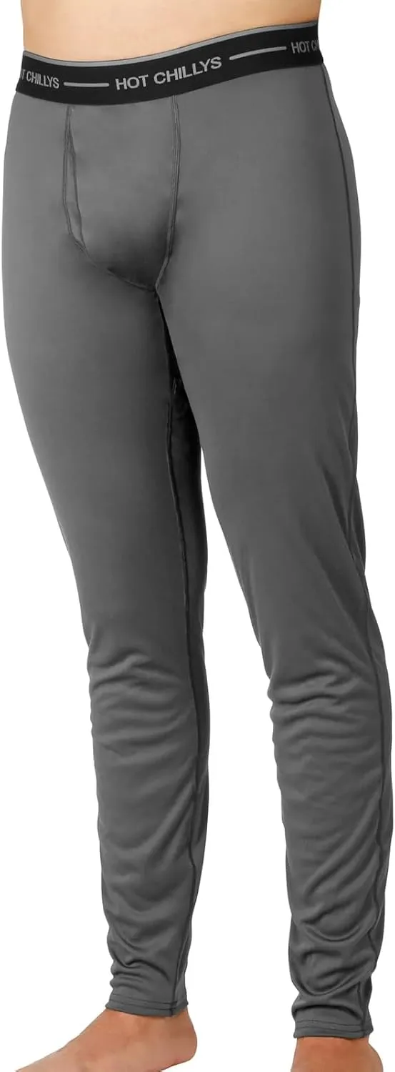 Hot Chillys Men's Peach Skins Fly Bottom Lightweight Moisture-Wicking UV Protective Relaxed Fit Base Layer