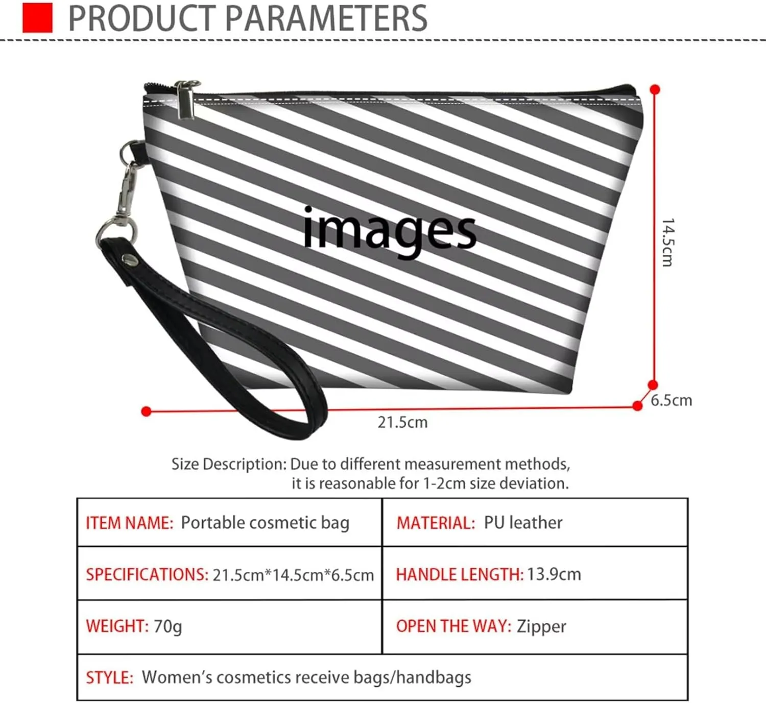 HUGS IDEA Black Corgi Cosmetic Bags Bulk Makeup Bags for Purse Small Cosmetic Bag Makeup Bags for Women Travel Toiletry Organizer Luggage Accessories