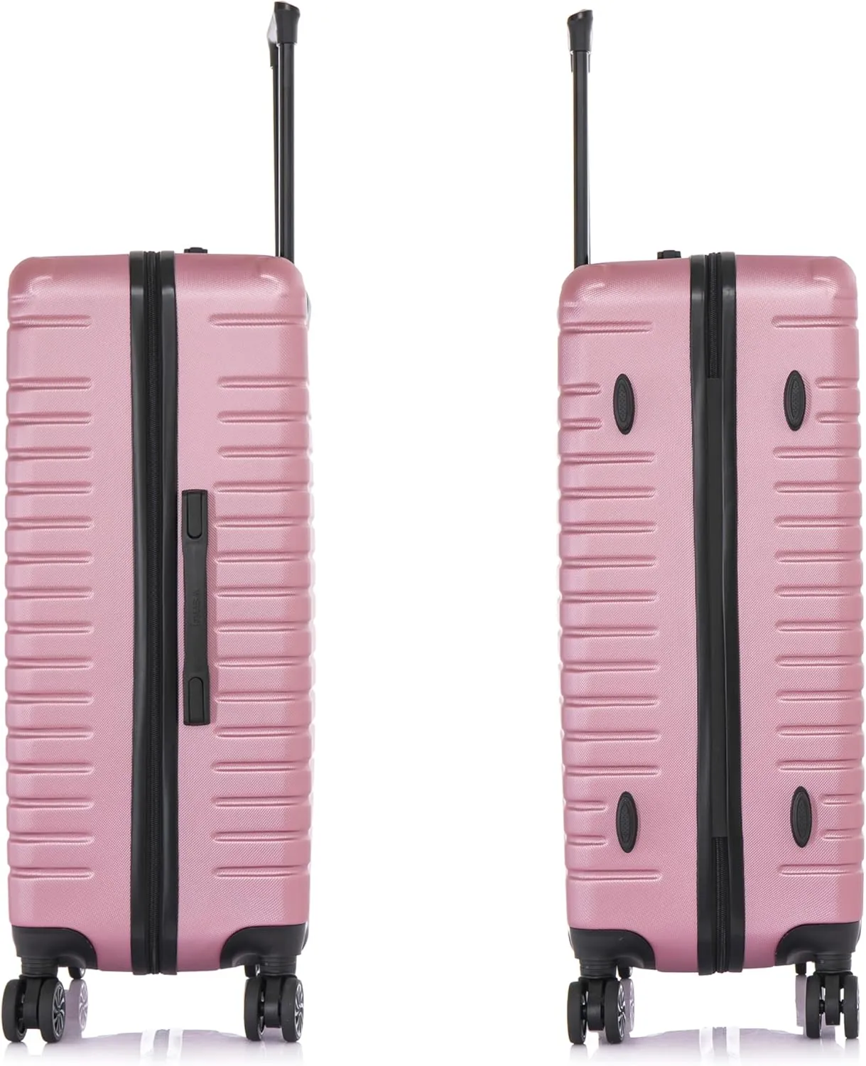 InUSA DEEP Luggage with GEL Handle | Spacious Traveling Suitcases, Travel Suitcase with Dual Spinner Wheels and Studs | 28 Inch Large Hardside Luggage | Rose Gold