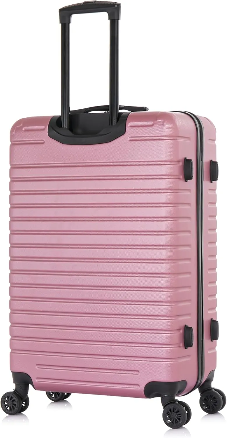 InUSA DEEP Luggage with GEL Handle | Spacious Traveling Suitcases, Travel Suitcase with Dual Spinner Wheels and Studs | 28 Inch Large Hardside Luggage | Rose Gold