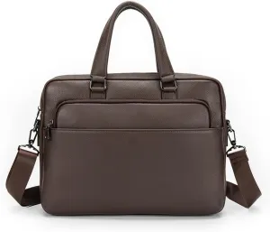 JSEIAJB Natural Wrestling Pattern Men's Briefcase Large Capacity Computer Bag Men's Leather Handbag Top(D)