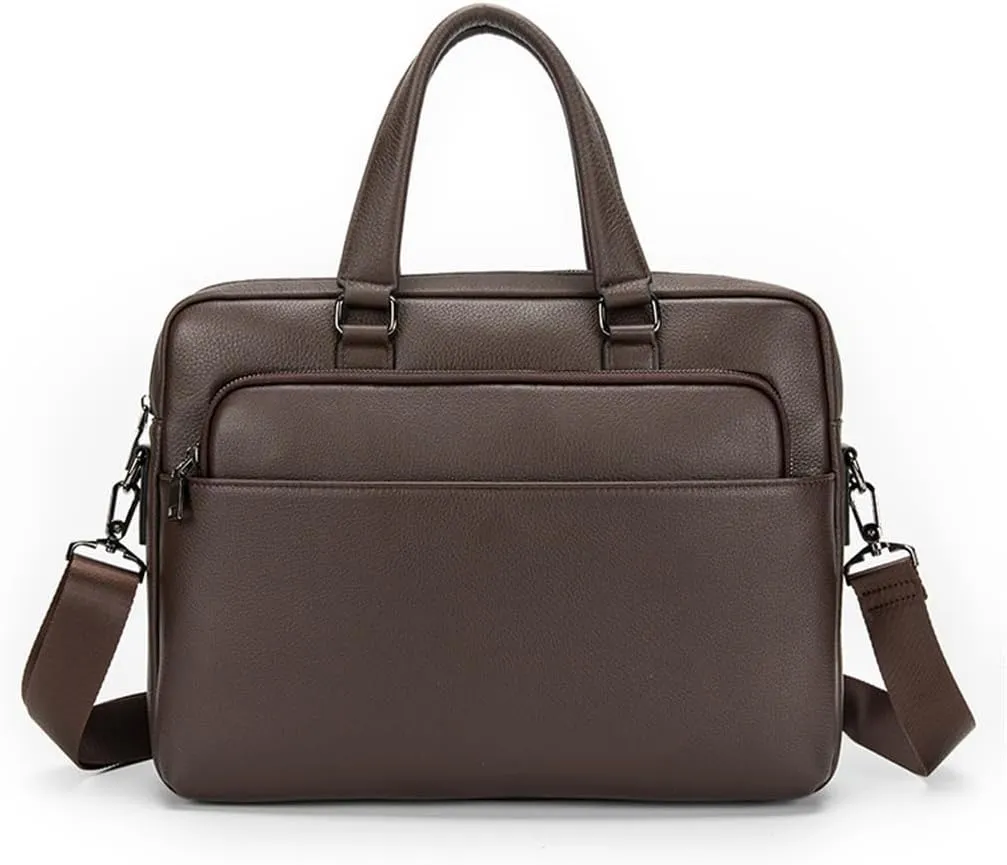 JSEIAJB Natural Wrestling Pattern Men's Briefcase Large Capacity Computer Bag Men's Leather Handbag Top(D)
