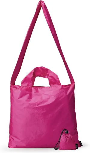 KALIDI Compact Tote Shopping bag Lightweight Foldable Tiny Reusable Grocery Shoulder Bag Crossbody
