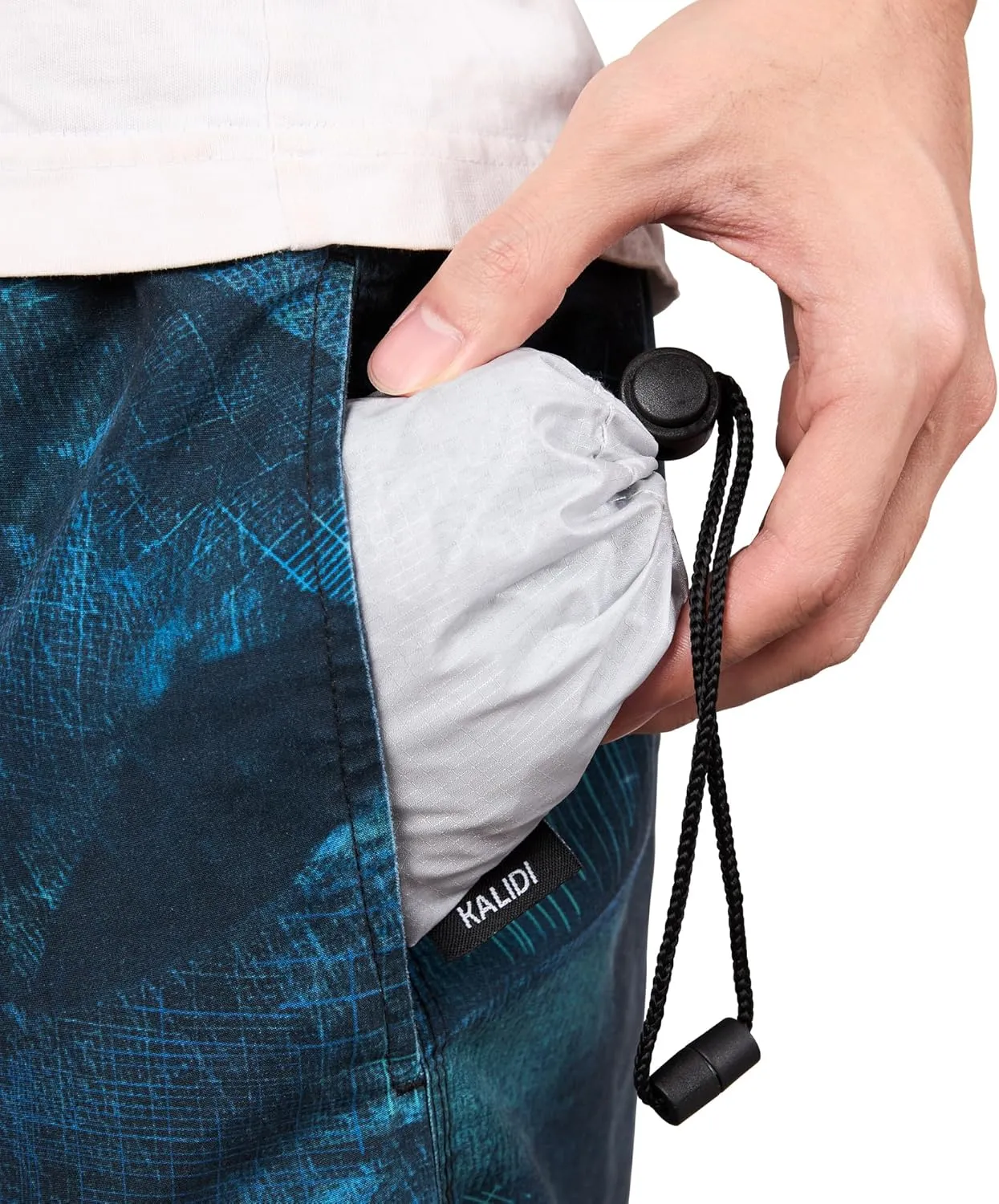 KALIDI Compact Tote Shopping bag Lightweight Foldable Tiny Reusable Grocery Shoulder Bag Crossbody