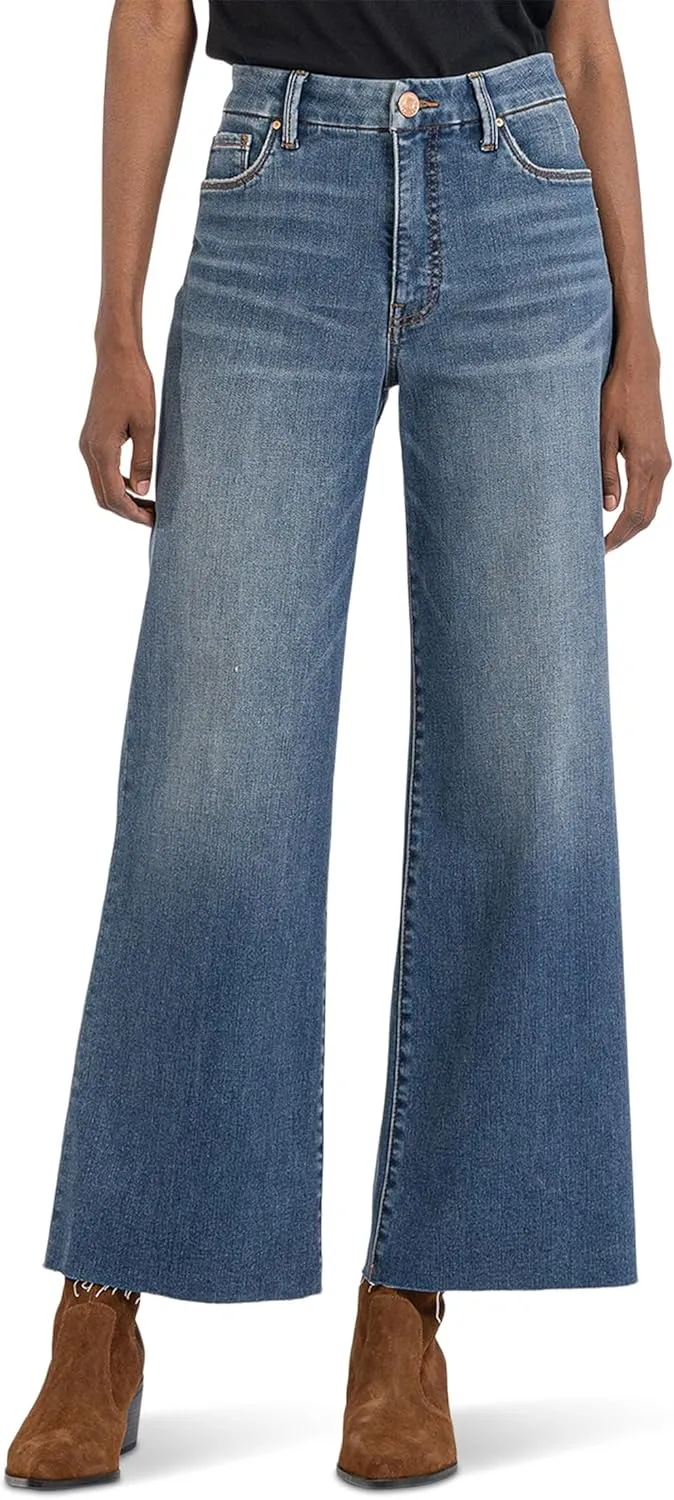 KUT from the Kloth Meg High-Rise Fab AB Wide Leg in Beckon