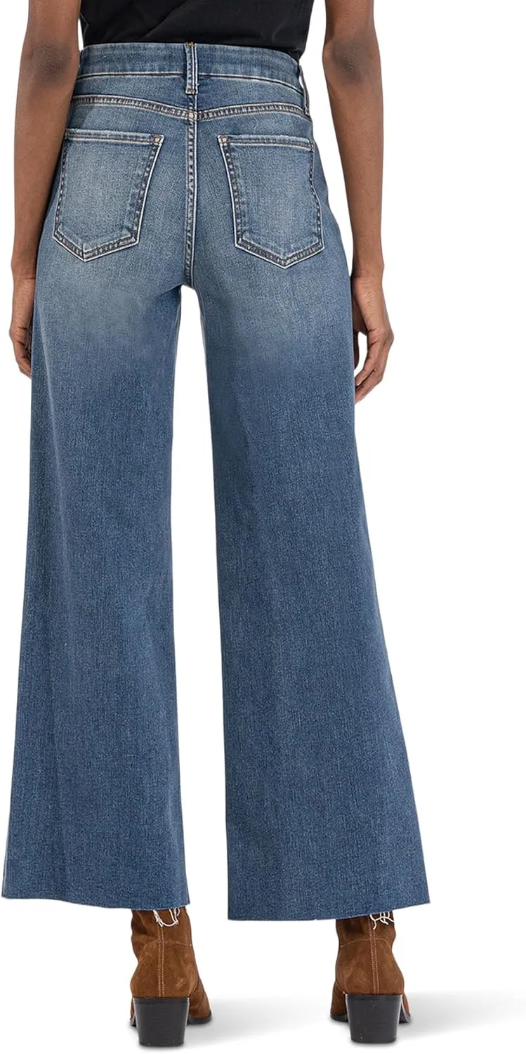 KUT from the Kloth Meg High-Rise Fab AB Wide Leg in Beckon
