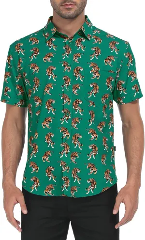 LRD Men's Novelty Casual Button Down Shirt Short Sleeve Hawaiian Dress Shirts