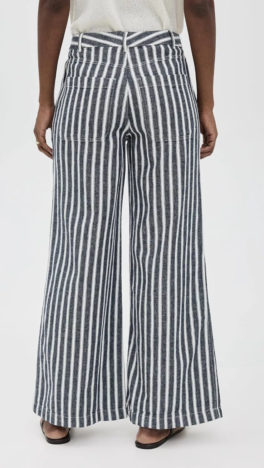 Madewell Women's The Zoe Relaxed Wide Pant in 100% Linen