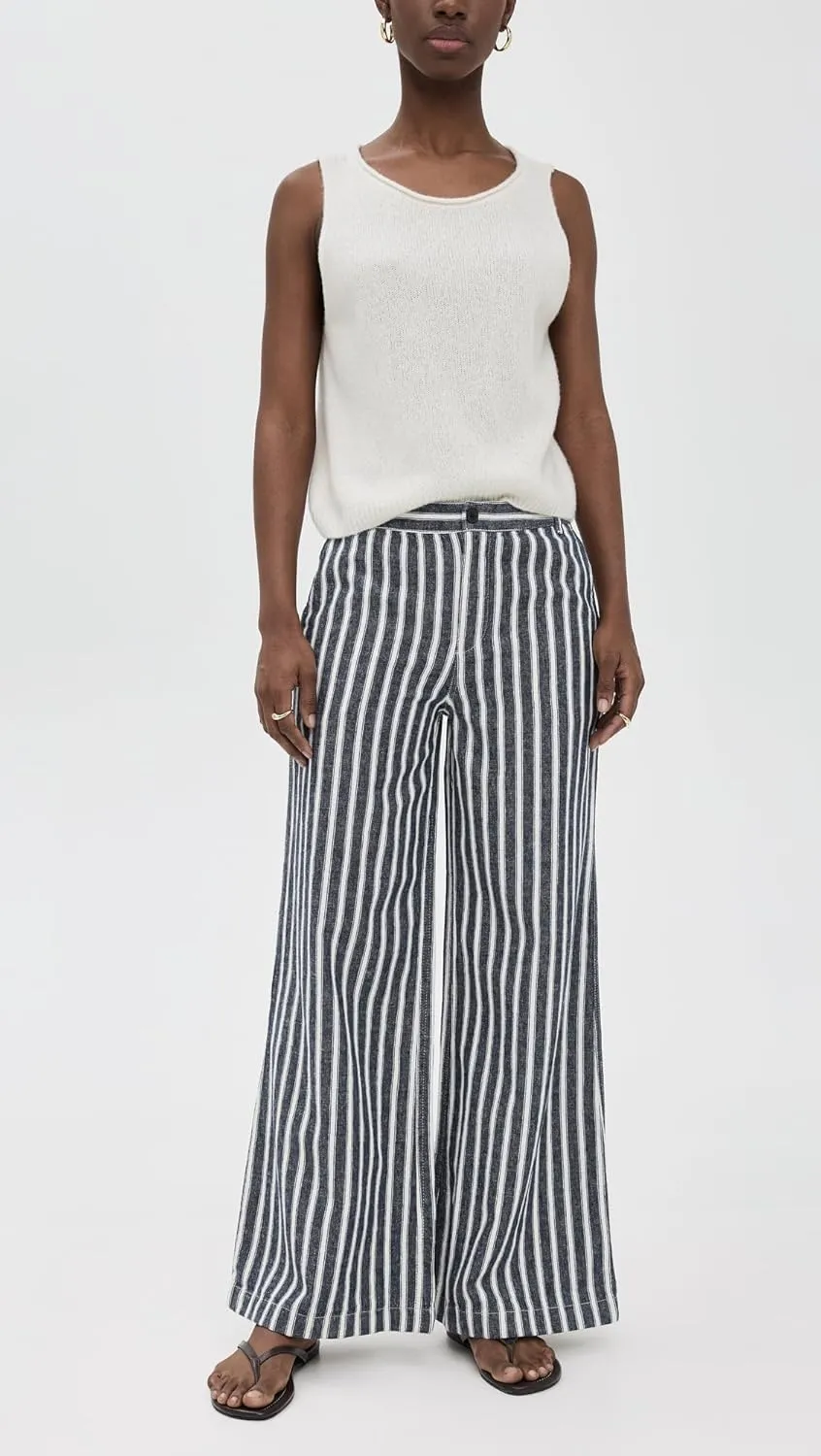 Madewell Women's The Zoe Relaxed Wide Pant in 100% Linen