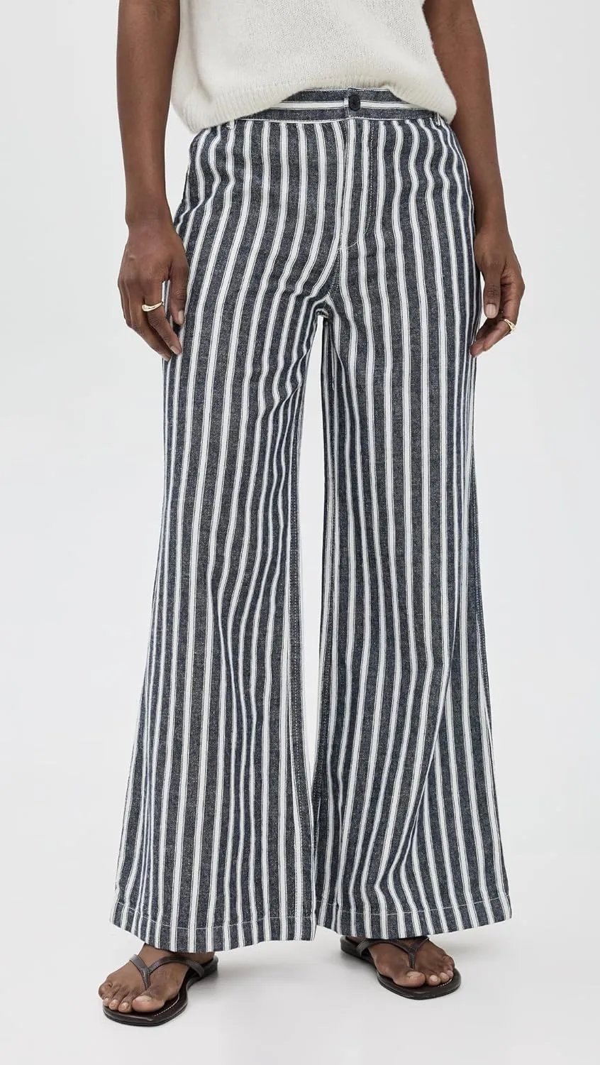 Madewell Women's The Zoe Relaxed Wide Pant in 100% Linen
