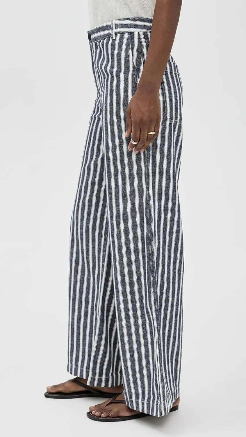 Madewell Women's The Zoe Relaxed Wide Pant in 100% Linen
