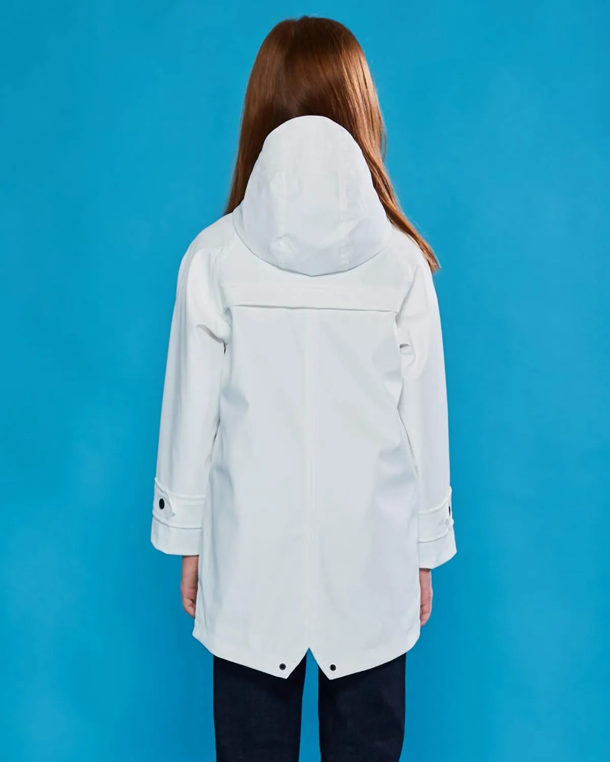 maoo garden Girls Boys Rain Jacket Lightweight Waterproof Raincoat Hooded Lined Long Windbreaker