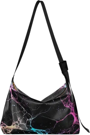 Marble Tote Bag for Women Large Hobo Bags Cross Body Purse Leather Hobo Bags with Adjustable Strap for Women Men