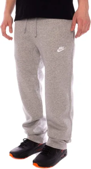 Nike Men's Sportswear Open Hem Club Pants, Dark Grey Heather/White, X-Large