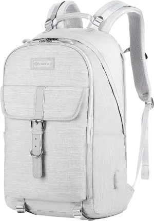 Nordace Comino Travelpack Backpack with USB Charging Port, Water Resistant - Extra Spacious Laptop Backpack for Travel, Backpacking and Everyday Commute (Gray)