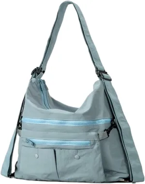 Nylon Crossbody Bags for Women Lightweight Backpacks for Women Tote Bag with Coin Purse Shoulder Bag Hobo Bag Handbag