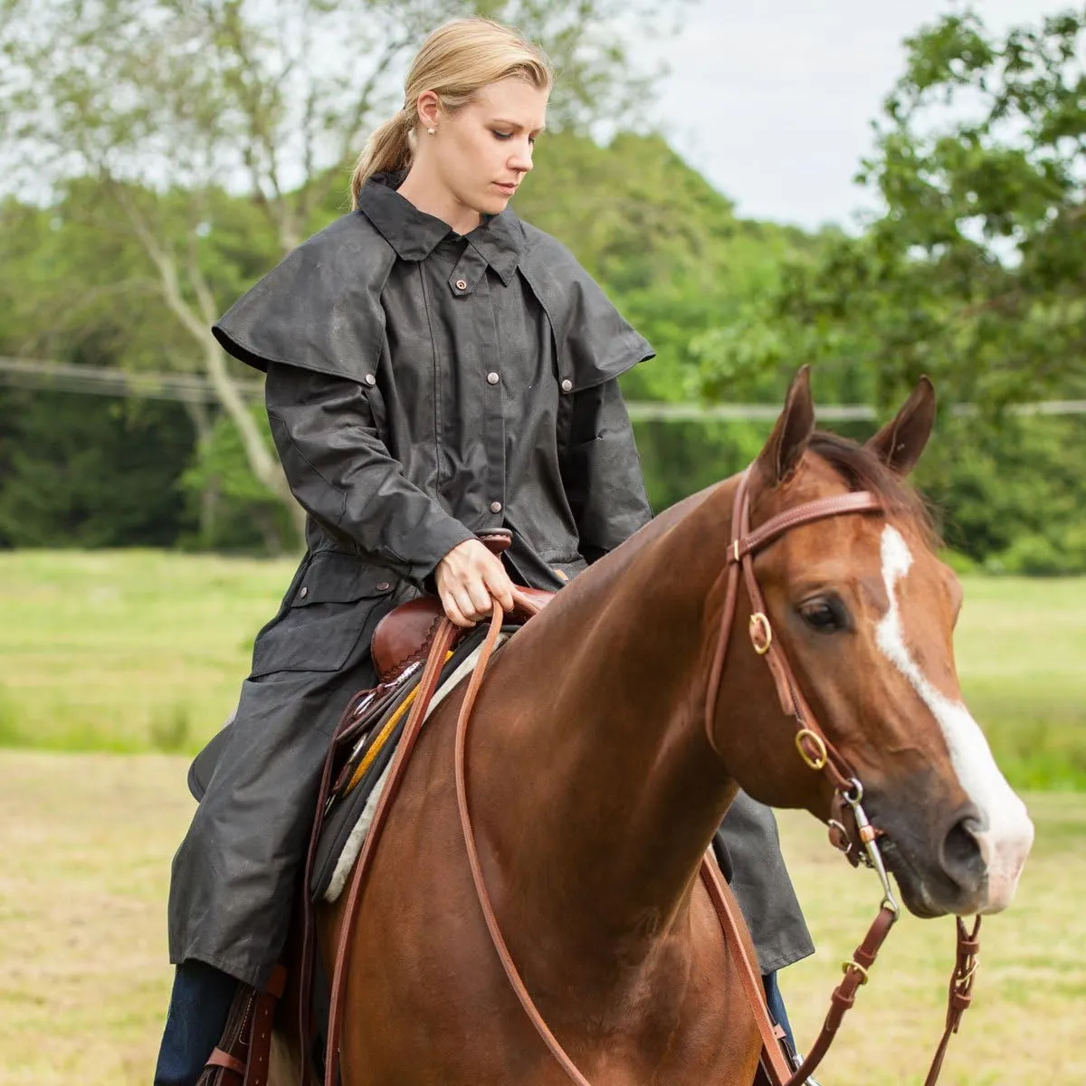 Outback Trading Company Unisex 2042 Low Rider Waterproof Breathable Full-Length Oilskin Duster Coat