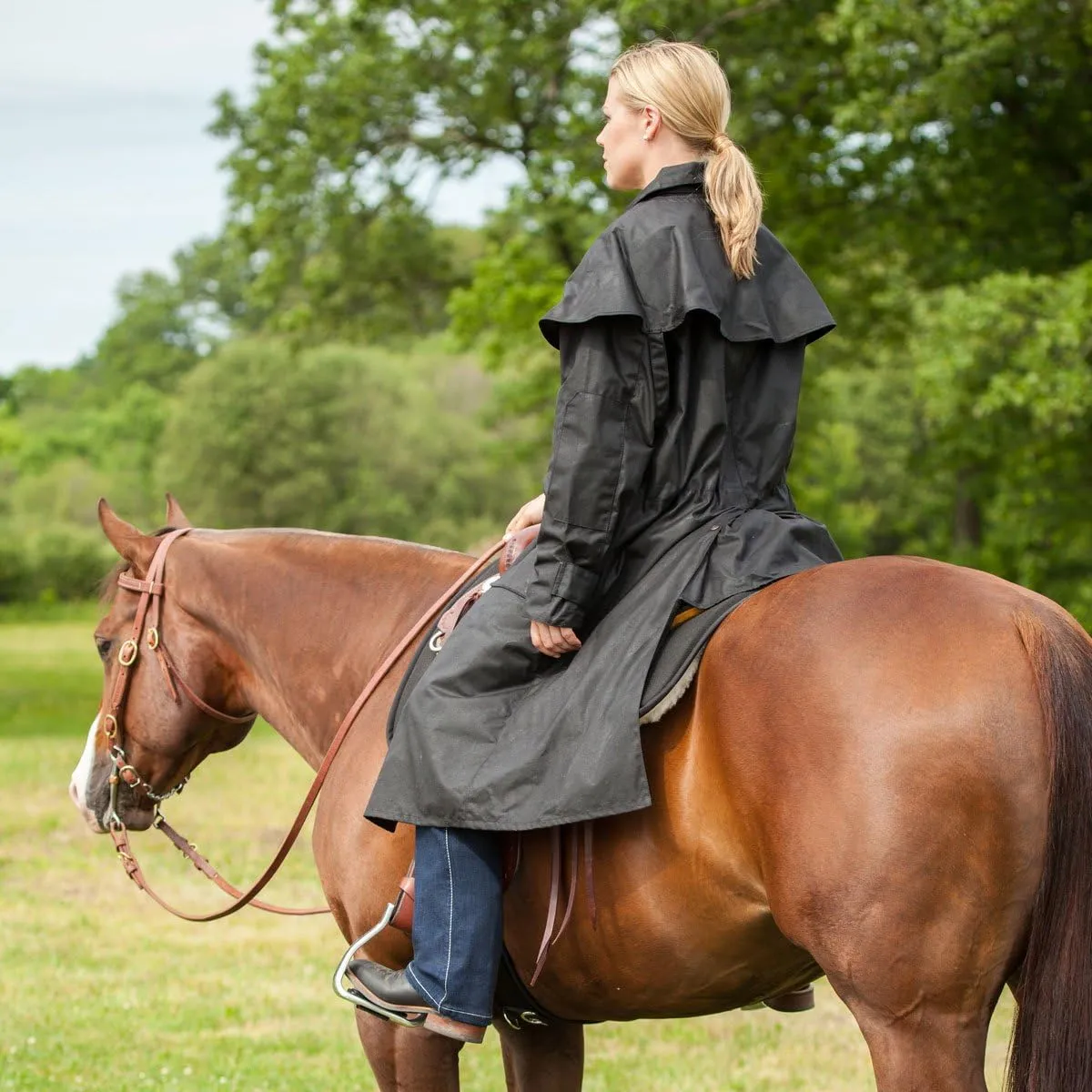 Outback Trading Company Unisex 2042 Low Rider Waterproof Breathable Full-Length Oilskin Duster Coat