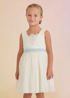 Pleated Tulle Dress - Anise