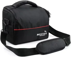 Polyester || Small Camera Bag for Photographers, Compact Camera Shoulder Bags for DSLR/SLR/Mirrorless Cameras || Waterproof Crossbody Camera Case, Black, Black, 25 x 14 x 19