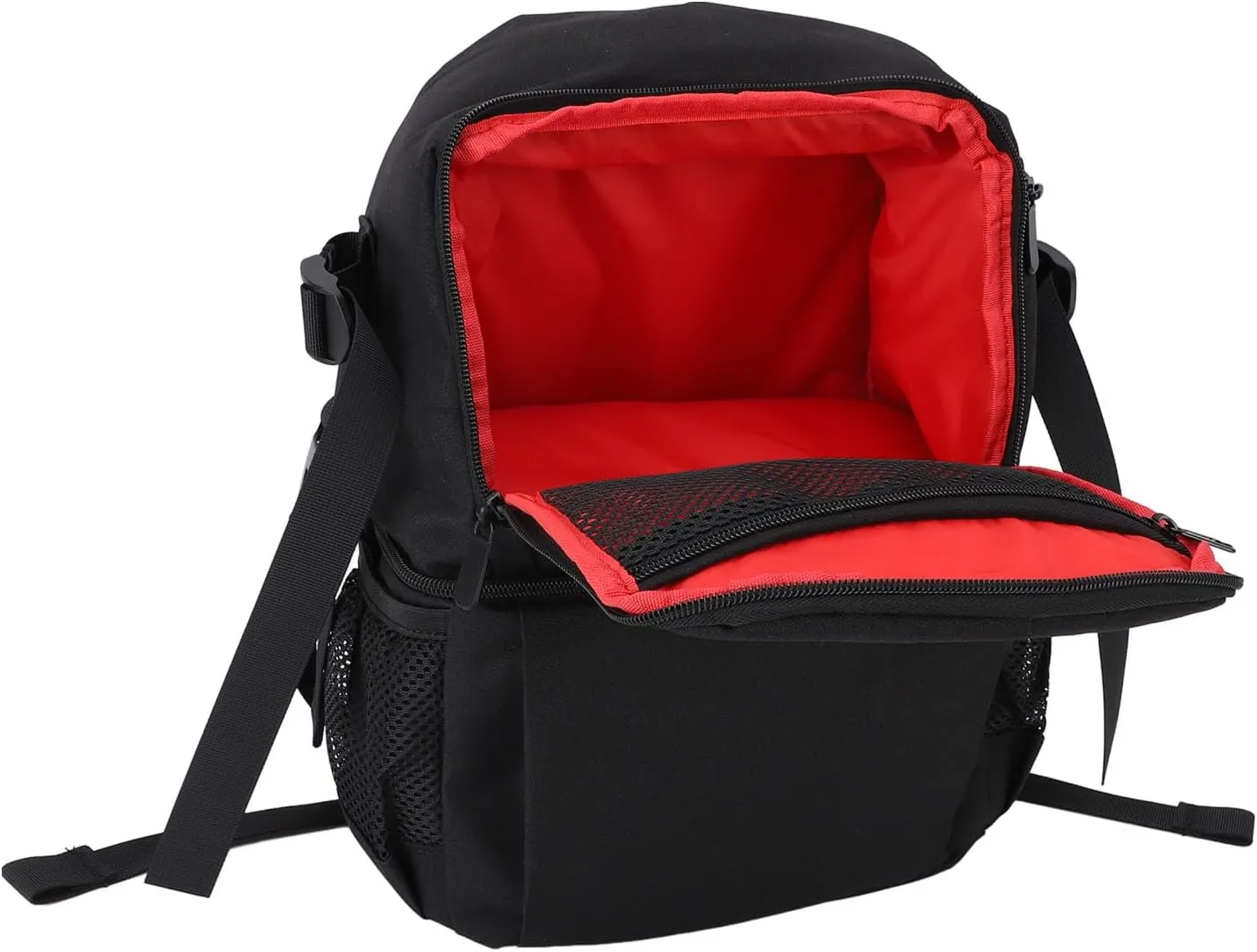 Pongnas Travel Camera Backpack for DSLR Mirrorless Cameras, Large Capacity EVA Bag with Rainproof Cover, Soft Handle, Adjustable Shoulder Strap, with Detachable Internal (Black)
