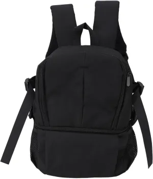 Pongnas Travel Camera Backpack for DSLR Mirrorless Cameras, Large Capacity EVA Bag with Rainproof Cover, Soft Handle, Adjustable Shoulder Strap, with Detachable Internal (Black)
