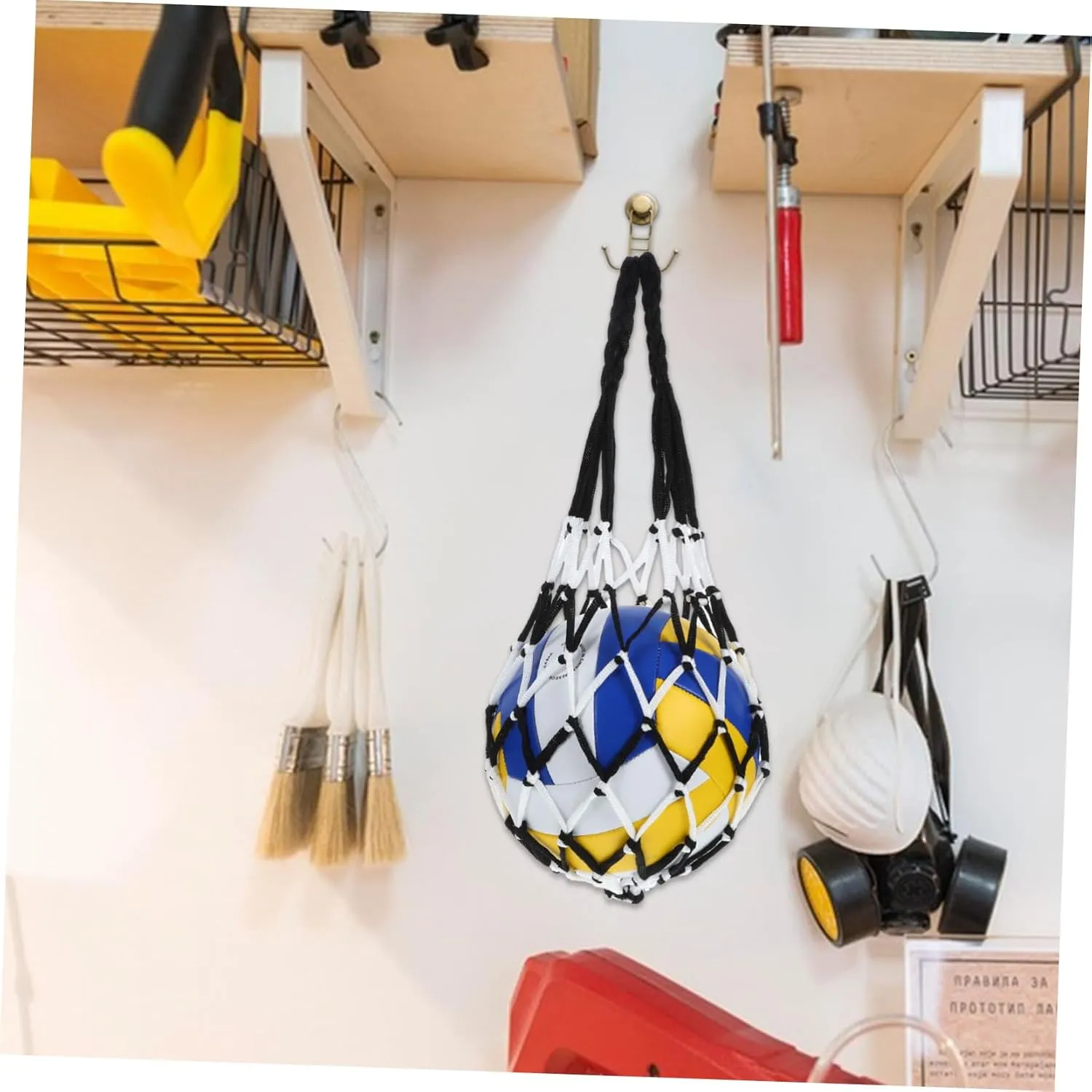 Portable Ball Net Bag Tote Bag Organizer Basket Ball Mesh Bag Outdoor Basketball Soccer Ball Bag Mesh