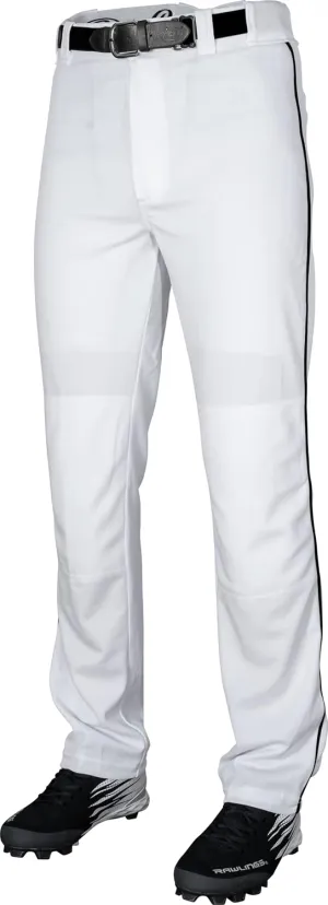 Rawlings Semi-Relaxed Full Length Baseball Pant | Solid & Piped Options | Youth Sizes | Multiple Colors