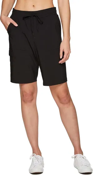 RBX Active Women's Relaxed Fit Breathable Ventilated Stretch Woven Athletic Walking Short with Pockets