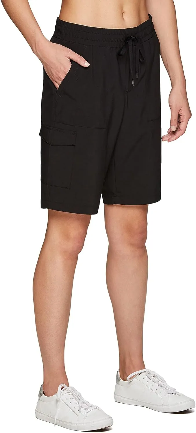 RBX Active Women's Relaxed Fit Breathable Ventilated Stretch Woven Athletic Walking Short with Pockets