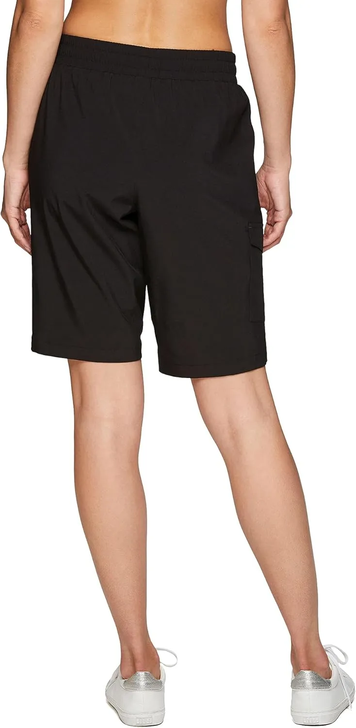 RBX Active Women's Relaxed Fit Breathable Ventilated Stretch Woven Athletic Walking Short with Pockets