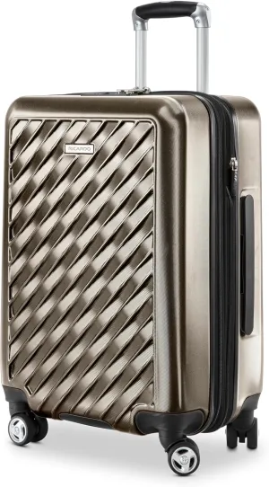 Ricardo Beverly Hills Melrose Hardside Expandable Luggage with Lightweight Construction for Smooth Traveling, Stylish, Durable, and Spacious, Men and Women, Bronze, Check-In Medium 25-Inch
