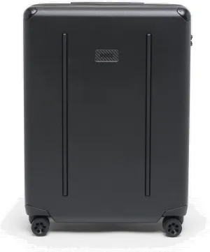 Ridge Check-In Luggage - German Makrolon Polycarbonate Shell - TSA-Approved Lock with 360 Spinner Wheels (Royal Black)