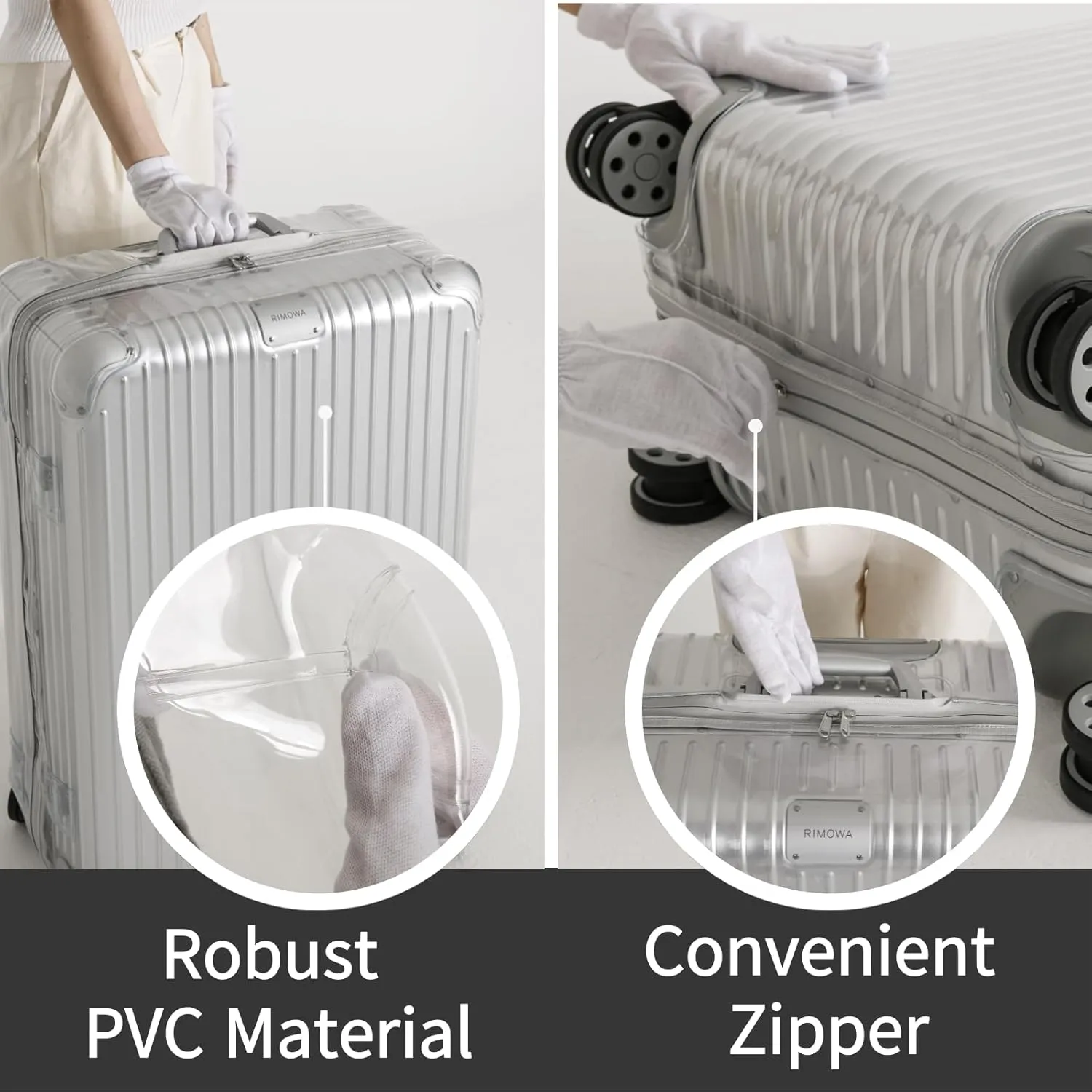 RIMOWA Compatible Clear Luggage Cover Roungecover for Original Check-In L (ORIGINAL/TOPAS 925(923/924), 73