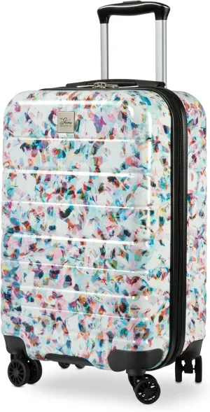 Skyway Epic 2.0 Hardside Lightweight and Durable ABS Shell Luggage, Spacious with Dual Spinning Wheels, Comfort Grip, Men and Women, Carry-On 20-Inch, Confetti
