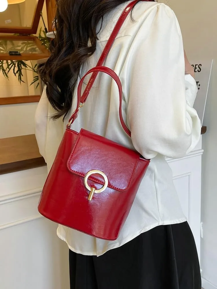 Slouchy Bucket Crescent Hobo Bags Women Trendy Crossbody Purse Satchels Shoulder Bag Cute Top-handle Tote Handbag 2025