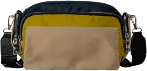 Slouchy Nylon Multiple Pockets Crossbody Purse Women Crescent Hobo Bags Trendy Shoulder Camera Bag Top-handle Tote Handbag