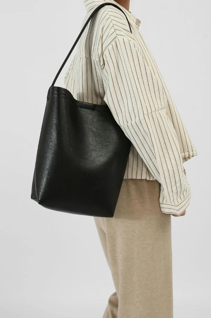 Slouchy PU Leather Bucket Hobo Bags Women Trendy Crescent Crossbody Purse Top-handle Satchels Shoulder Bag Tote Handbag