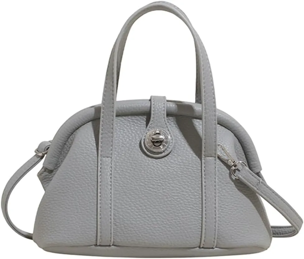 Slouchy PU Leather Crescent Hobo Bags Women Trendy Crossbody Purse Satchels Shoulder Bag Top-handle Tote Handbag 2025
