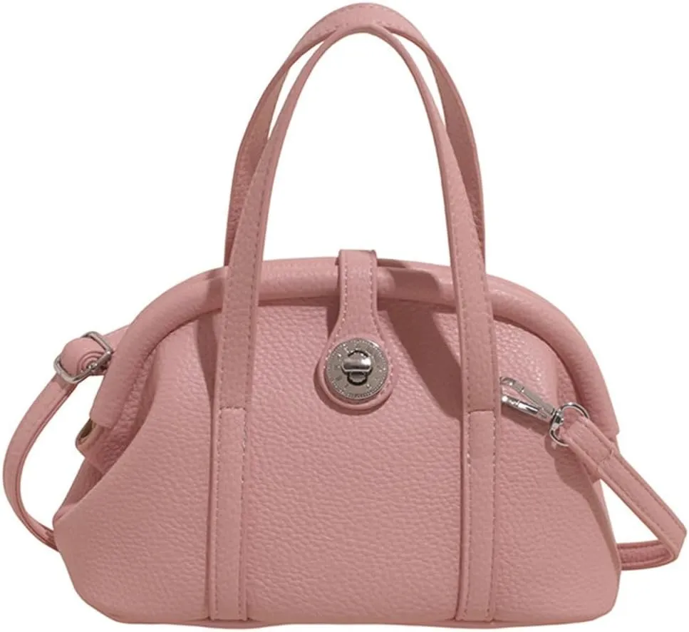 Slouchy PU Leather Crescent Hobo Bags Women Trendy Crossbody Purse Satchels Shoulder Bag Top-handle Tote Handbag 2025