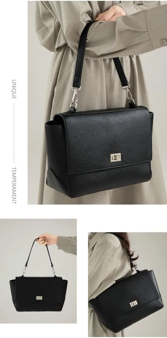 Slouchy PU Leather Crescent Hobo Bags Women Trendy Messenger Crossbody Purse Satchels Shoulder Bag Top-handle Tote Handbag