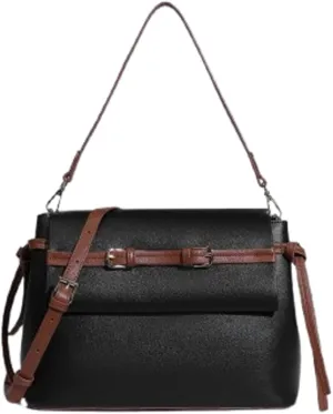 Slouchy PU Leather Hobo Bags Women Trendy Shoulder Bag Cute Crescent Crossbody Purse Satchels Messenger Bag Tote Handbag