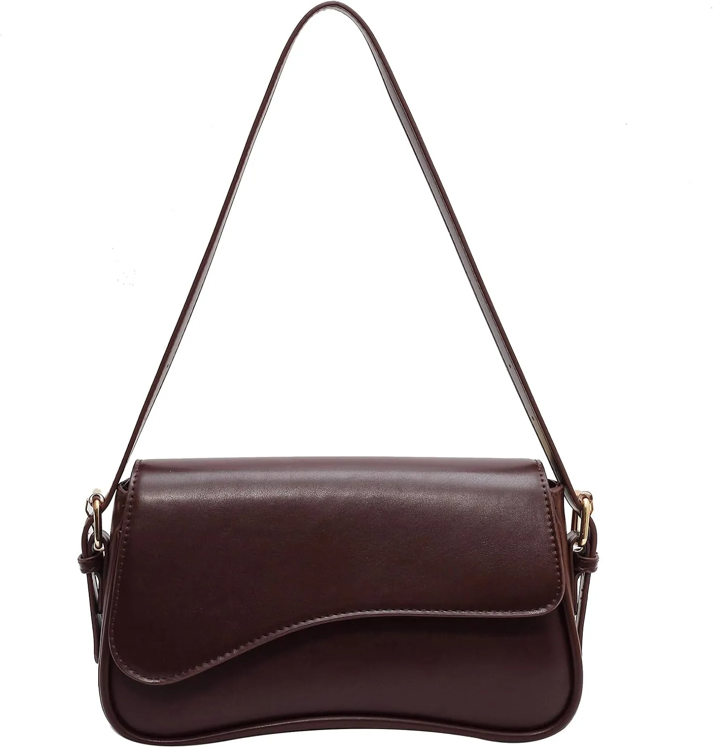Small Shoulder Bag for Women Clutch Hobo Crossbody Tote Handbag with Zipper Retro Genuine Leather Bags